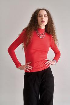 SKINILLA Modal Top - Red via KOMODO