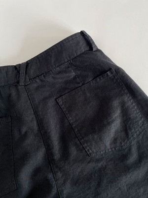 EMMIE - Organic Linen Cotton Shorts - Black from KOMODO