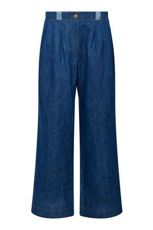 LOLA - Organic Cotton Mid Wash Patchwork Trouser from KOMODO