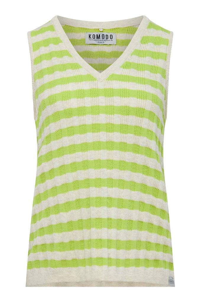 MALA - Organic Cotton Vest Lime from KOMODO