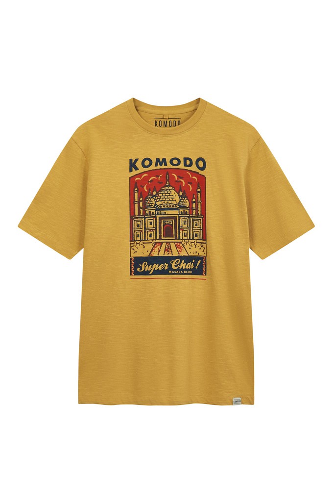 SUPER CHAI Mens GOTS Organic Cotton Tee - Honey from KOMODO