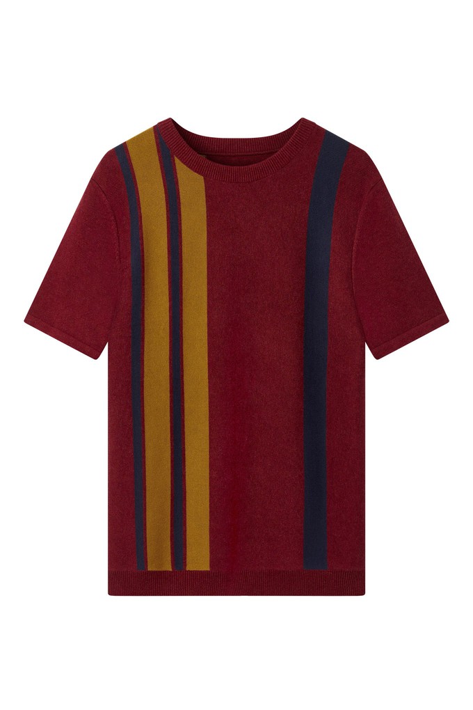JOHNNY - Organic Cotton Knit Tee - Rhubarb from KOMODO