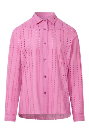 RIO - Organic Broderie Anglaise Shirt - Pink from KOMODO