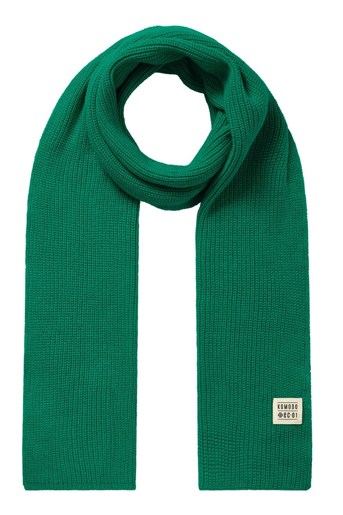 LONDON - GOTS Organic Cotton Scarf Bright Green from KOMODO