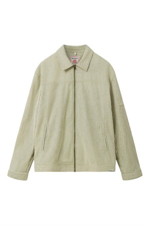 MYLES - Organic Cotton Jacket - Green Stripe from KOMODO