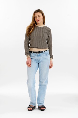 HANA Organic Cotton Jumper - Cream & Black from KOMODO