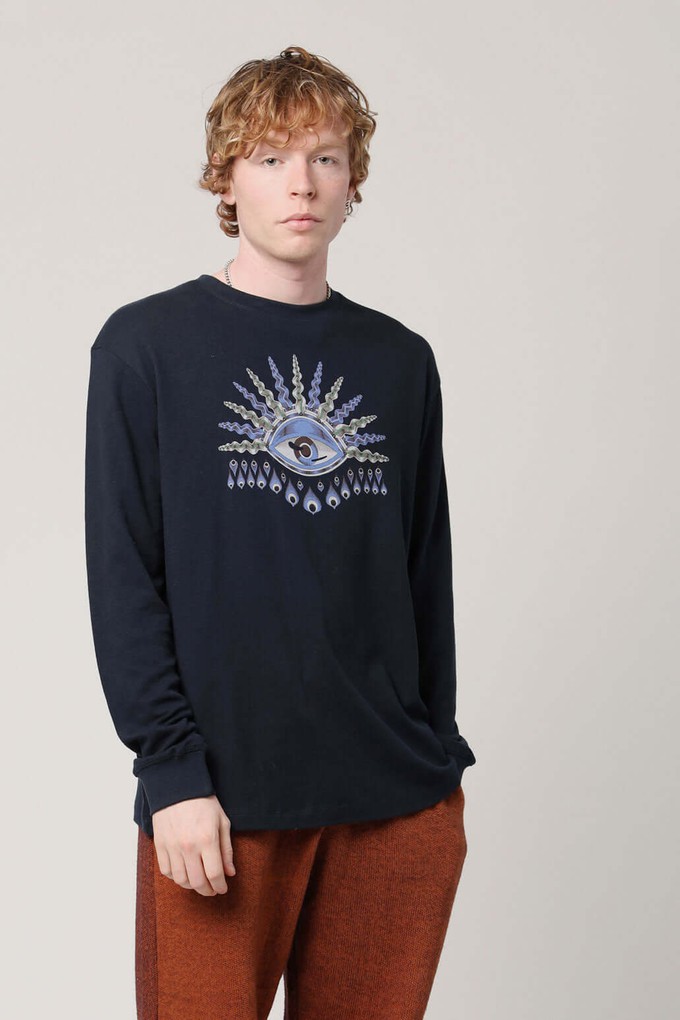 HAKON KOMODO EYE - Organic Cotton Tee Navy from KOMODO