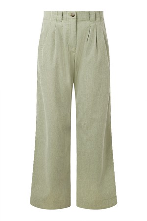 LOLA - Organic Cotton Trousers - Green Stripe from KOMODO