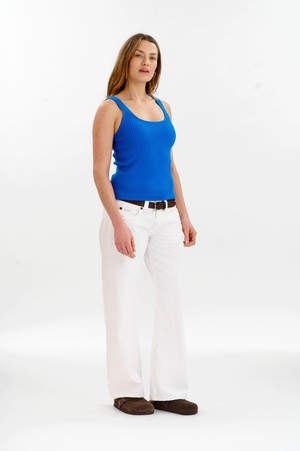 WISTERIA Organic Cotton Vest - Blue from KOMODO