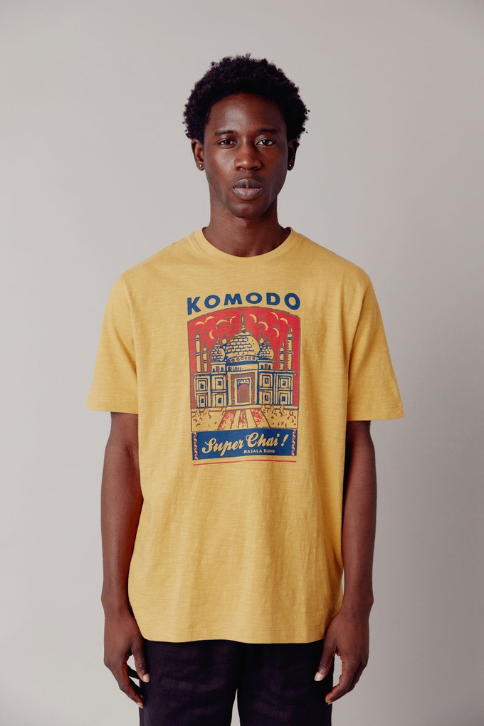 SUPER CHAI Mens GOTS Organic Cotton Tee - Honey from KOMODO