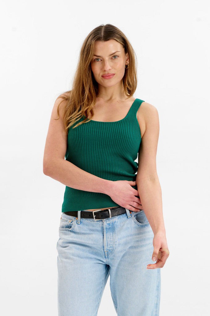 WISTERIA Organic Cotton Vest - Green from KOMODO