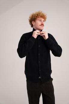 HEATH Fleece Lined Wool Jacket - Black via KOMODO