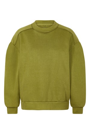 NAYLA - GOTS Organic Cotton Sweat Olive from KOMODO