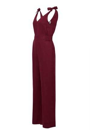 FLOSS - Linen Jumpsuit Berry from KOMODO
