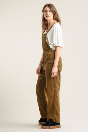 LENI Organic Cotton Cord Dungaree - Olive from KOMODO