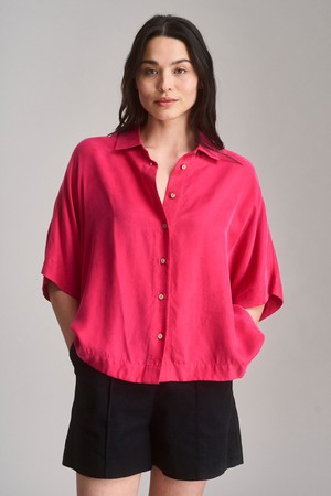 KIMONO - Cupro Shirt - Pink from KOMODO