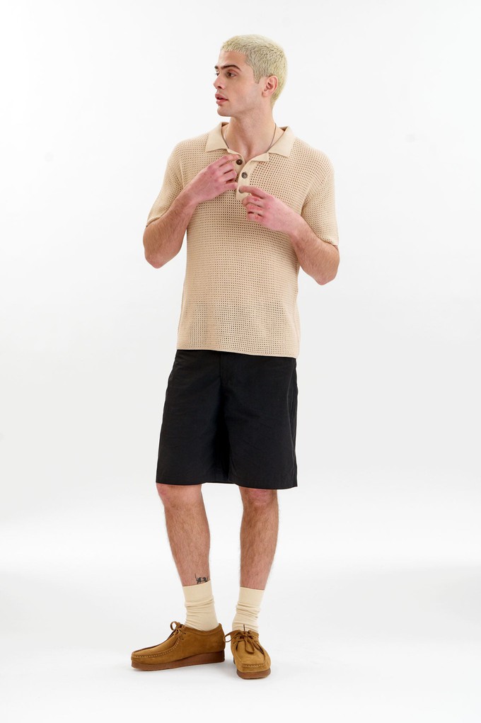 OLIVER Organic Cotton Knit Polo - Cream from KOMODO