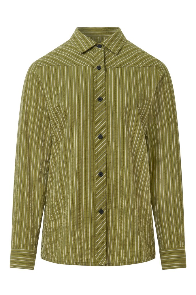 RIO - Organic Cotton Shirt - Green Stripe from KOMODO