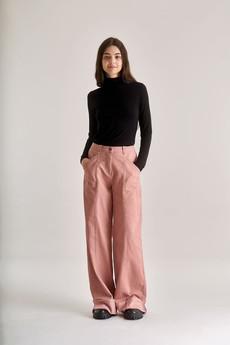 ROSE Organic Cotton Trouser - Dusty Pink via KOMODO