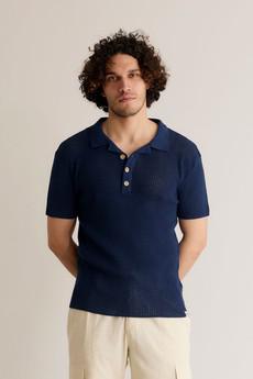 OLIVER - Organic Cotton Polo Top Dark Navy via KOMODO