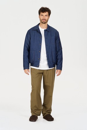 NILE Organic Cotton Chambray Jacket - Mid Wash from KOMODO
