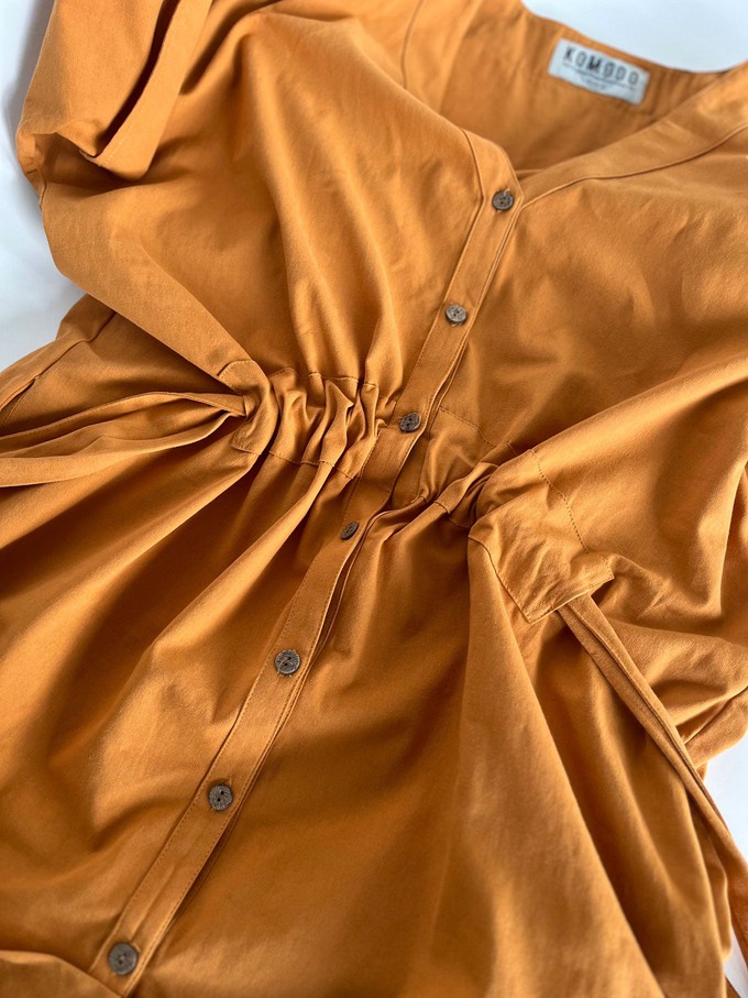 DUSK - Organic Cotton Dress - Orange from KOMODO