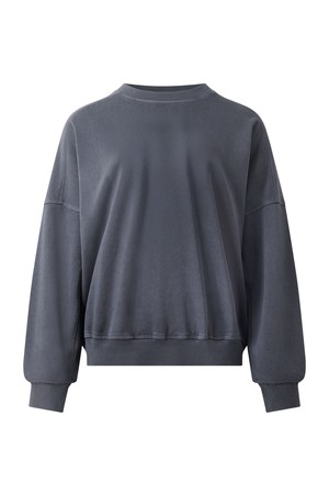 DAWN GOTS Organic Cotton Sweat - Washed Black from KOMODO