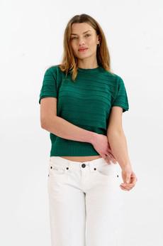 POSEY Organic Cotton Knit Tee - Green via KOMODO
