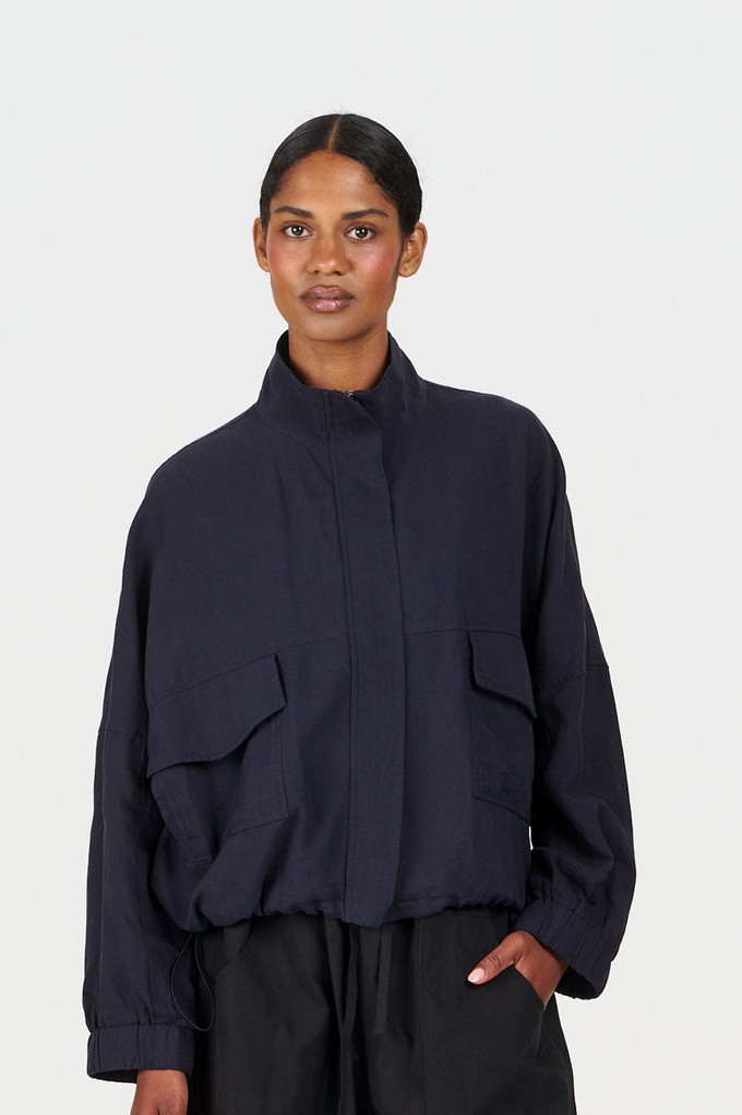 KOKO Tencel Linen Jacket - Navy from KOMODO