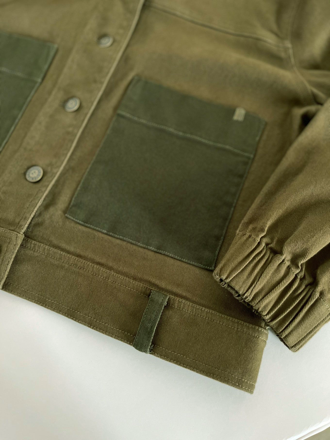 RUFFLE - Organic Cotton Jacket - Dark Green from KOMODO
