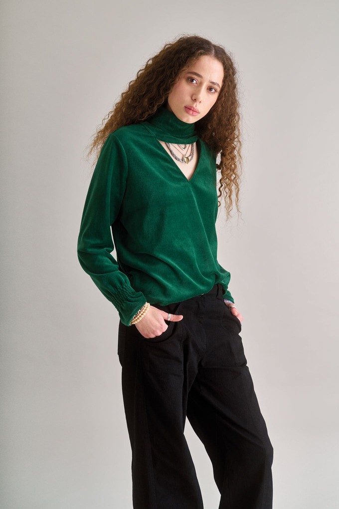 ALICE Velvet Top - Green from KOMODO