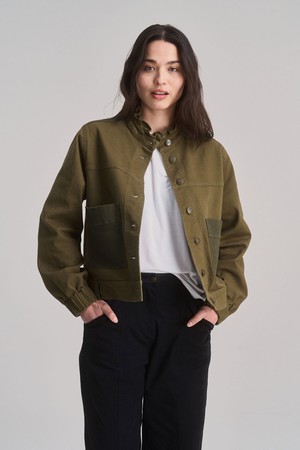 RUFFLE - Organic Cotton Jacket - Dark Green from KOMODO
