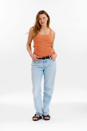 WISTERIA Organic Cotton Vest - Mustard from KOMODO