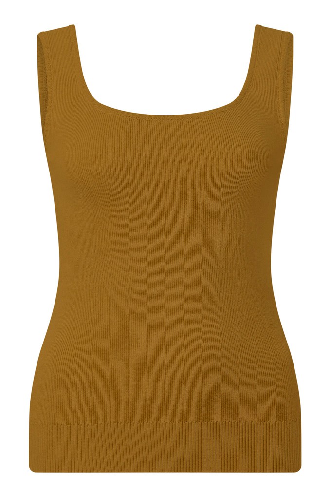 YANA - Organic Cotton Vest - Camel from KOMODO