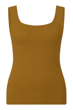 YANA - Organic Cotton Vest - Camel from KOMODO