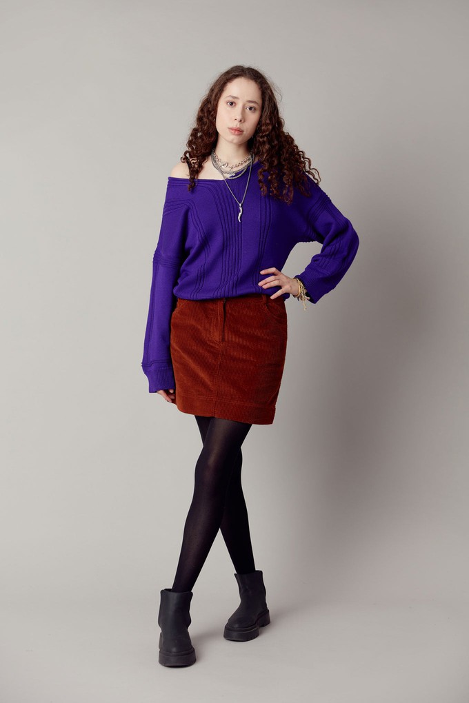 ANYA Fine Merino Wool Jumper - Ultraviolet from KOMODO