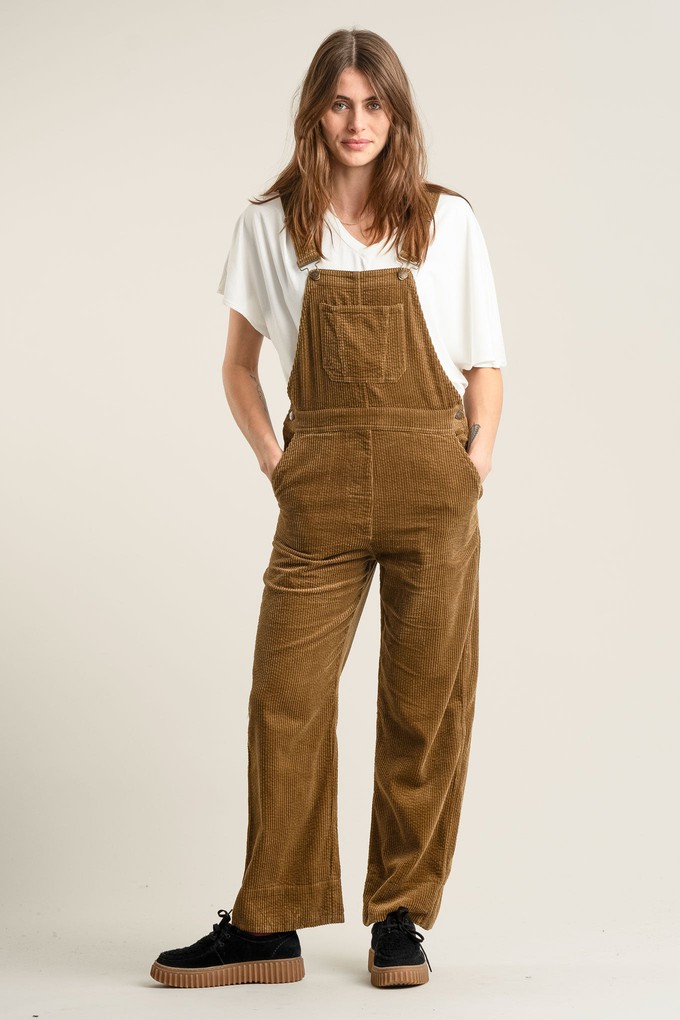 LENI Organic Cotton Cord Dungaree - Olive from KOMODO