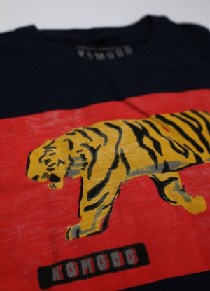 HAKON BENGAL TIGER -  Organic Cotton Tee Navy from KOMODO