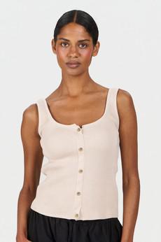COVE Vest Organic Cotton Vest - Sand via KOMODO