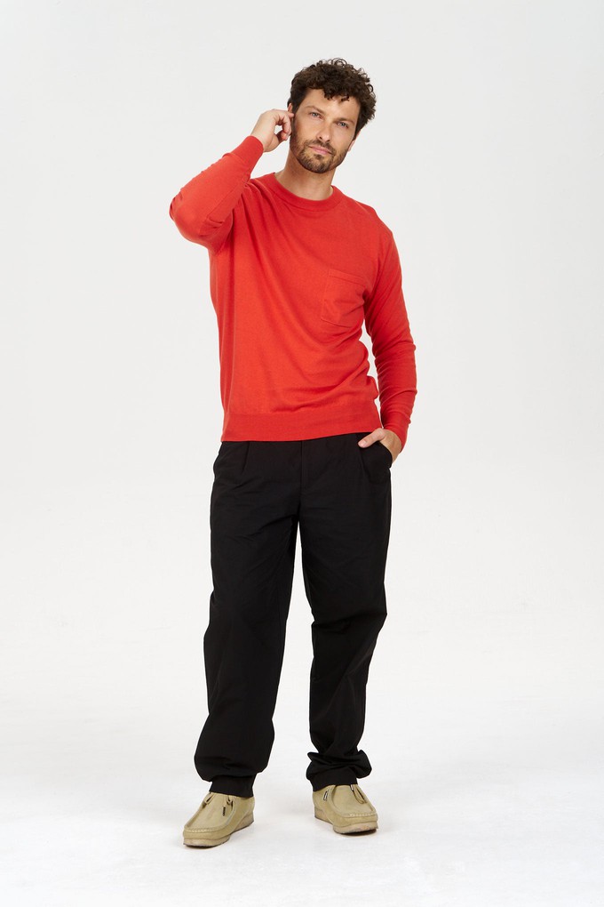 POCKET Organic Cotton Jumper - Red from KOMODO