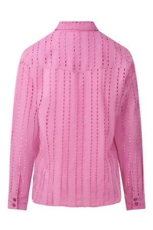 RIO - Organic Broderie Anglaise Shirt - Pink from KOMODO