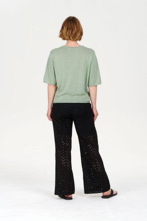 CAMILLE Organic Ramie Cotton Tee - Sage from KOMODO