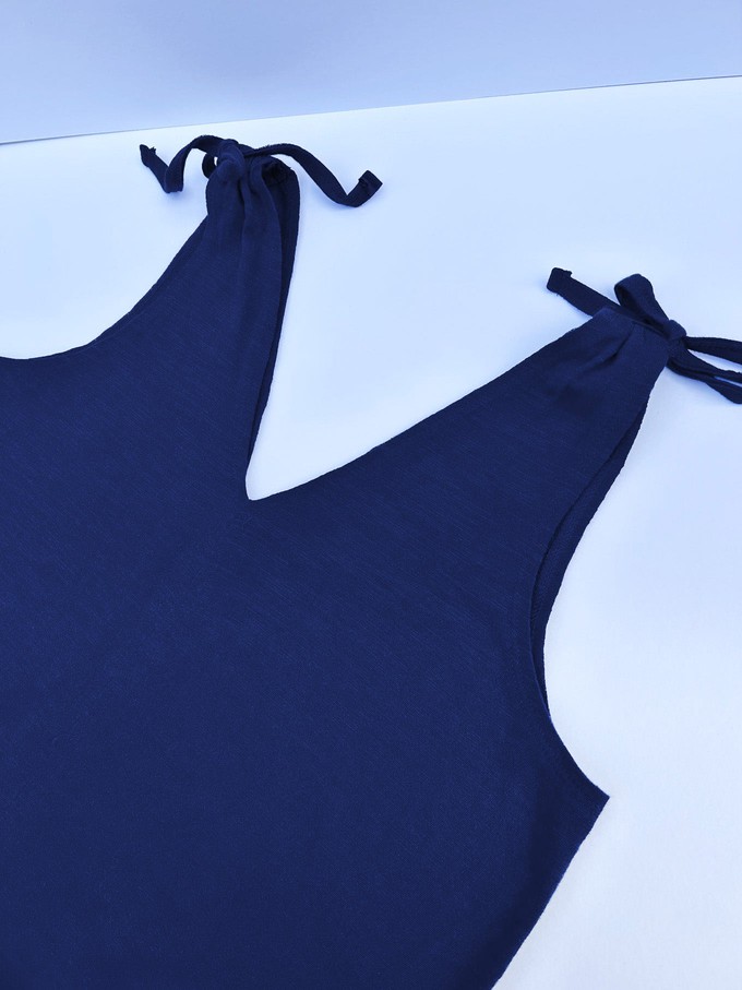 CELIA - GOTS Organic Cotton Vest Navy from KOMODO