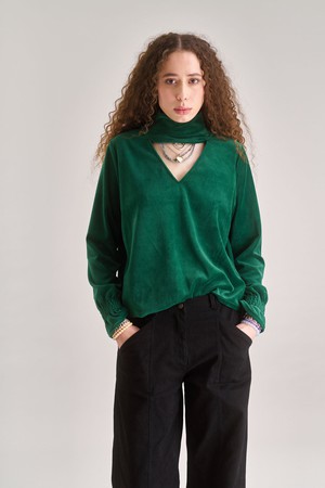 ALICE Velvet Top - Green from KOMODO
