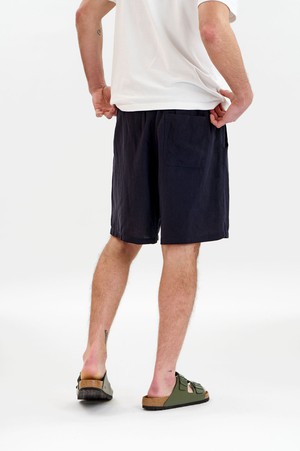 JERRY Tencel Linen Shorts - Navy from KOMODO