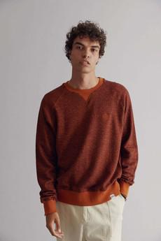 ANTON  - GOTS Organic Cotton Sweat Tobacco Brown via KOMODO