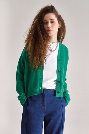 ISLA Wool Cardigan - Green from KOMODO