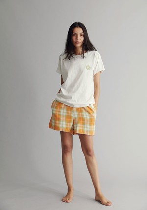 JIM JAM Pyjama Shorts Set Womens -GOTS Organic Cotton Orange from KOMODO