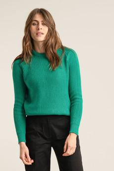 SERGIO - Womens Organic Cotton Jumper Green via KOMODO