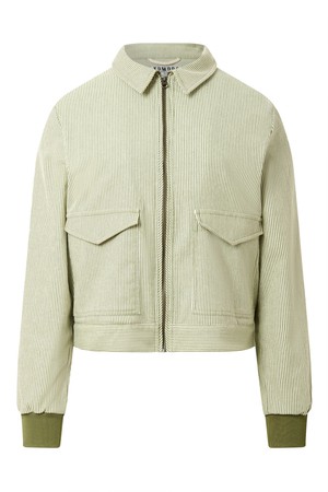 VIV - Organic Cotton Bomber - Green Stripe from KOMODO